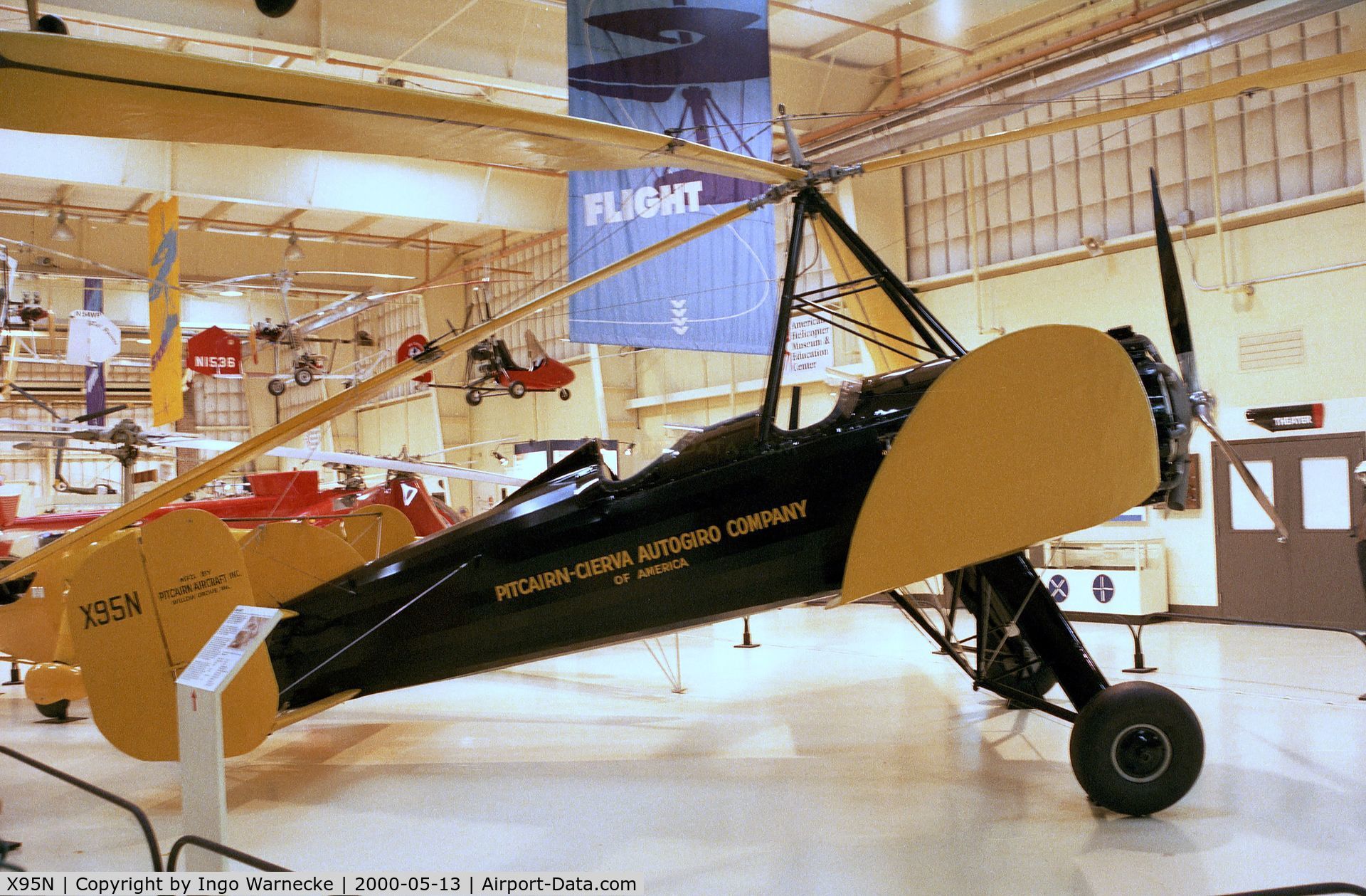 X95N, 1929 Pitcairn-Cierva PCA-1A C/N 02, Pitcairn-Cierva PCA-1A at the American Helicopter Museum, West Chester PA