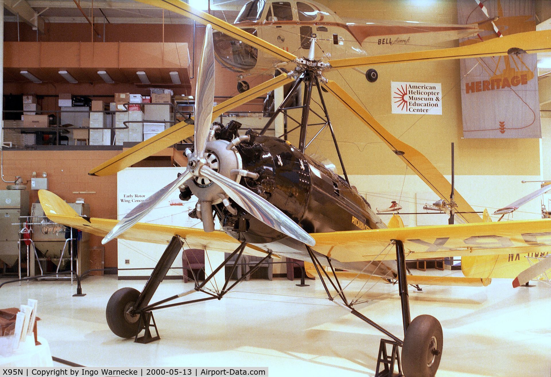 X95N, 1929 Pitcairn-Cierva PCA-1A C/N 02, Pitcairn-Cierva PCA-1A at the American Helicopter Museum, West Chester PA