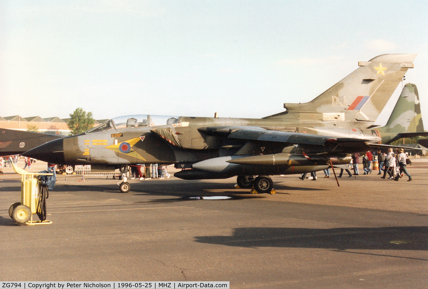 ZG794, 1992 Panavia Tornado GR.1 C/N 916/BS192/3457, Tornado GR.1 of 31 Squadron at RAF Bruggen on display at the 1996 RAF Mildenhall Air Fete.