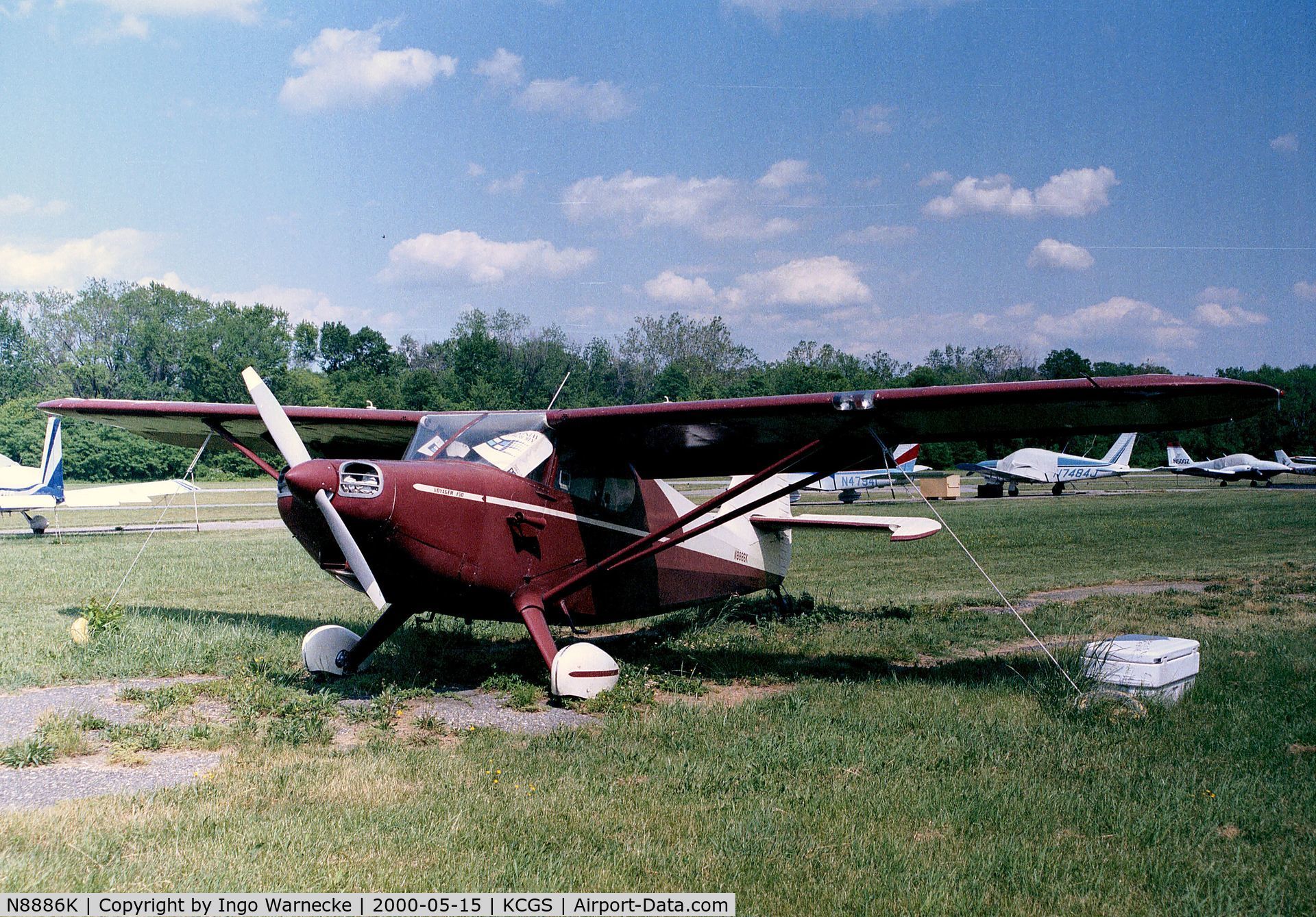 N8886K, 1947 Stinson 108-1 Voyager C/N 108-1886, Stinson 108-1 Voyager 150 at College Park MD airfield