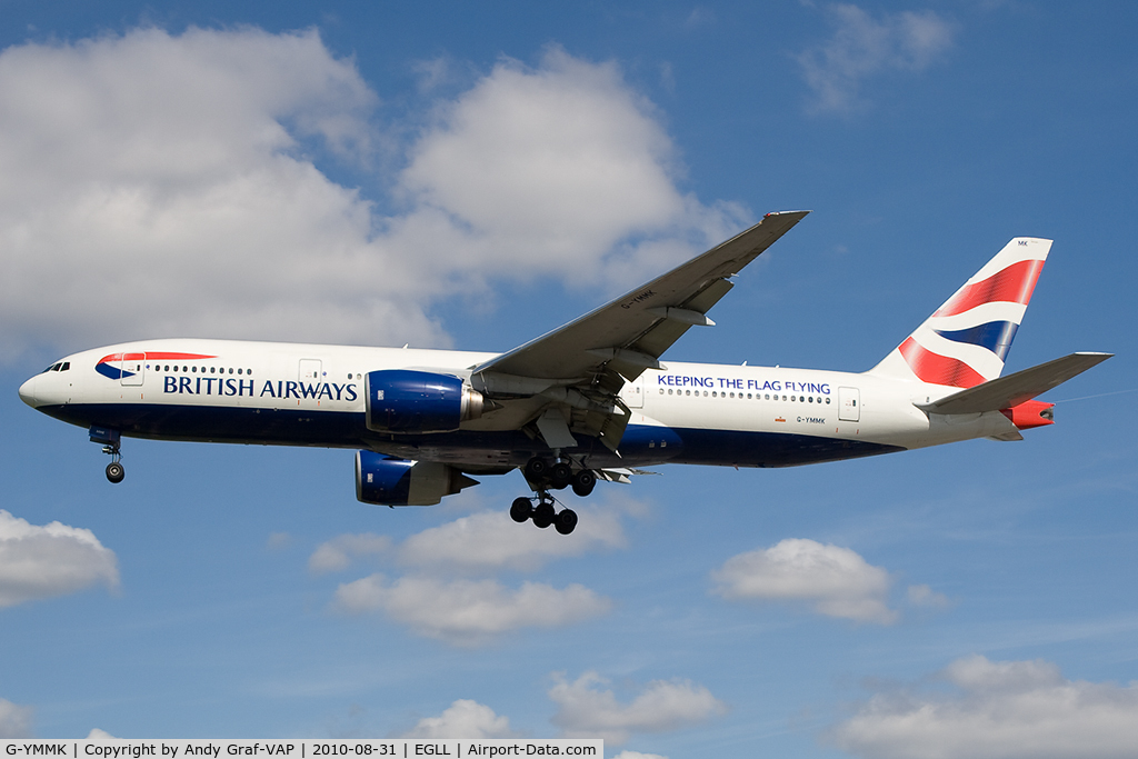 G-YMMK, 2000 Boeing 777-236 C/N 30312, British Airways 777-200