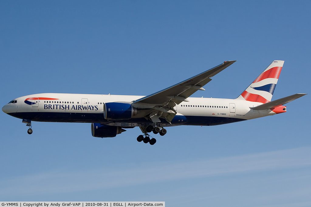 G-YMMS, 2009 Boeing 777-236/ER C/N 36517, British Airways 777-200