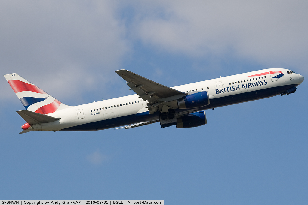 G-BNWN, 1991 Boeing 767-336 C/N 25444, British Airways 767-300