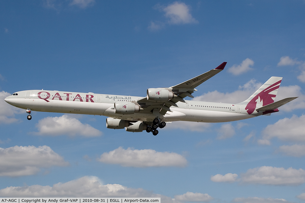 A7-AGC, 2006 Airbus A340-642 C/N 766, Qatar Airways A340-600