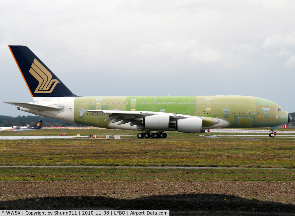 F-WWSX, 2008 Airbus A380-842 C/N 026, C/n 0071 - For Singapore Airlines