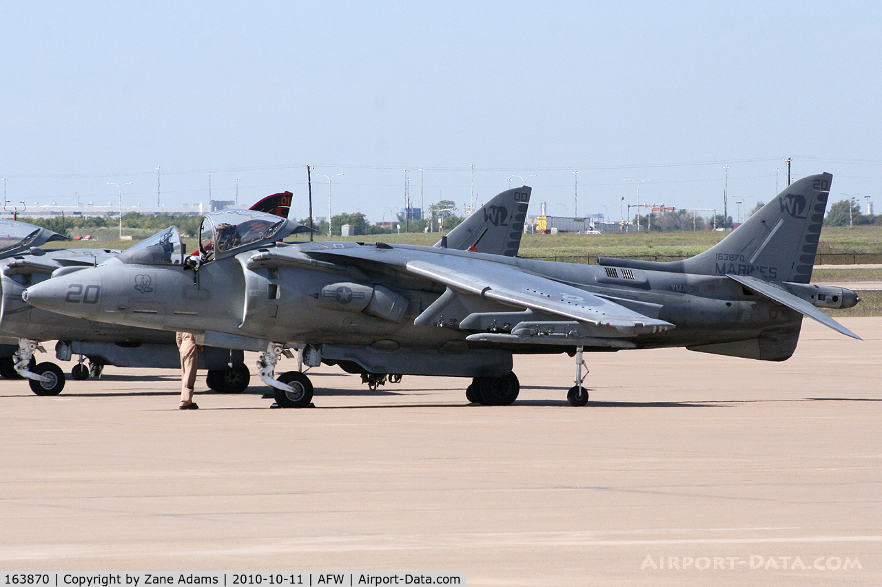 163870, McDonnell Douglas AV-8B Harrier II C/N 178, At Alliance Airport, Fort Worth, TX