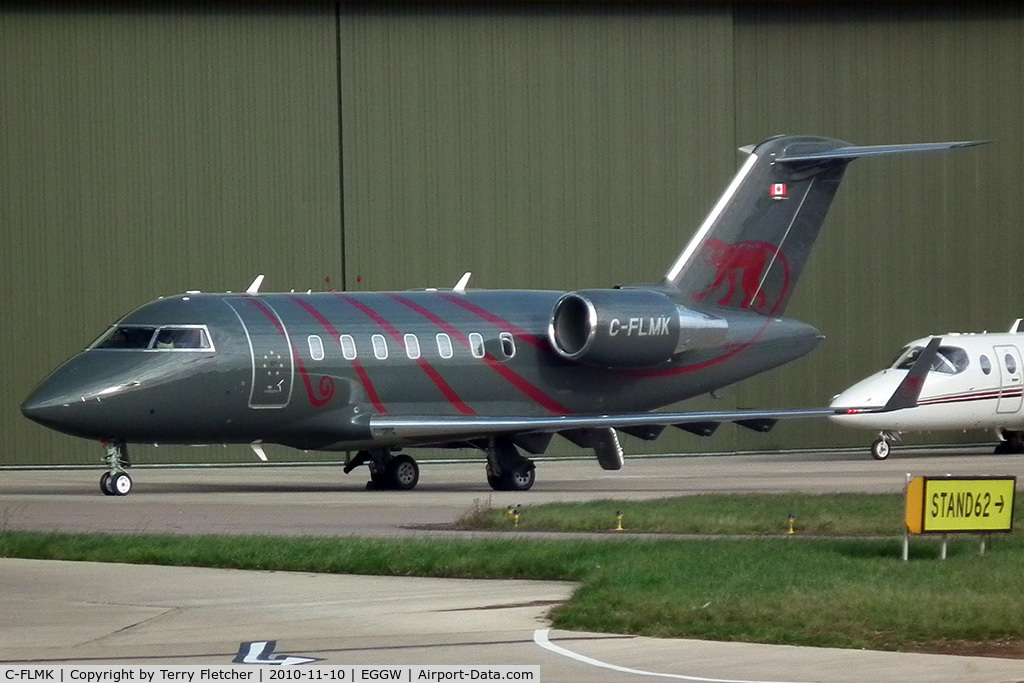 C-FLMK, 2008 Bombardier Challenger 605 (CL-600-2B16) C/N 5786, Canadian Challenger at Luton