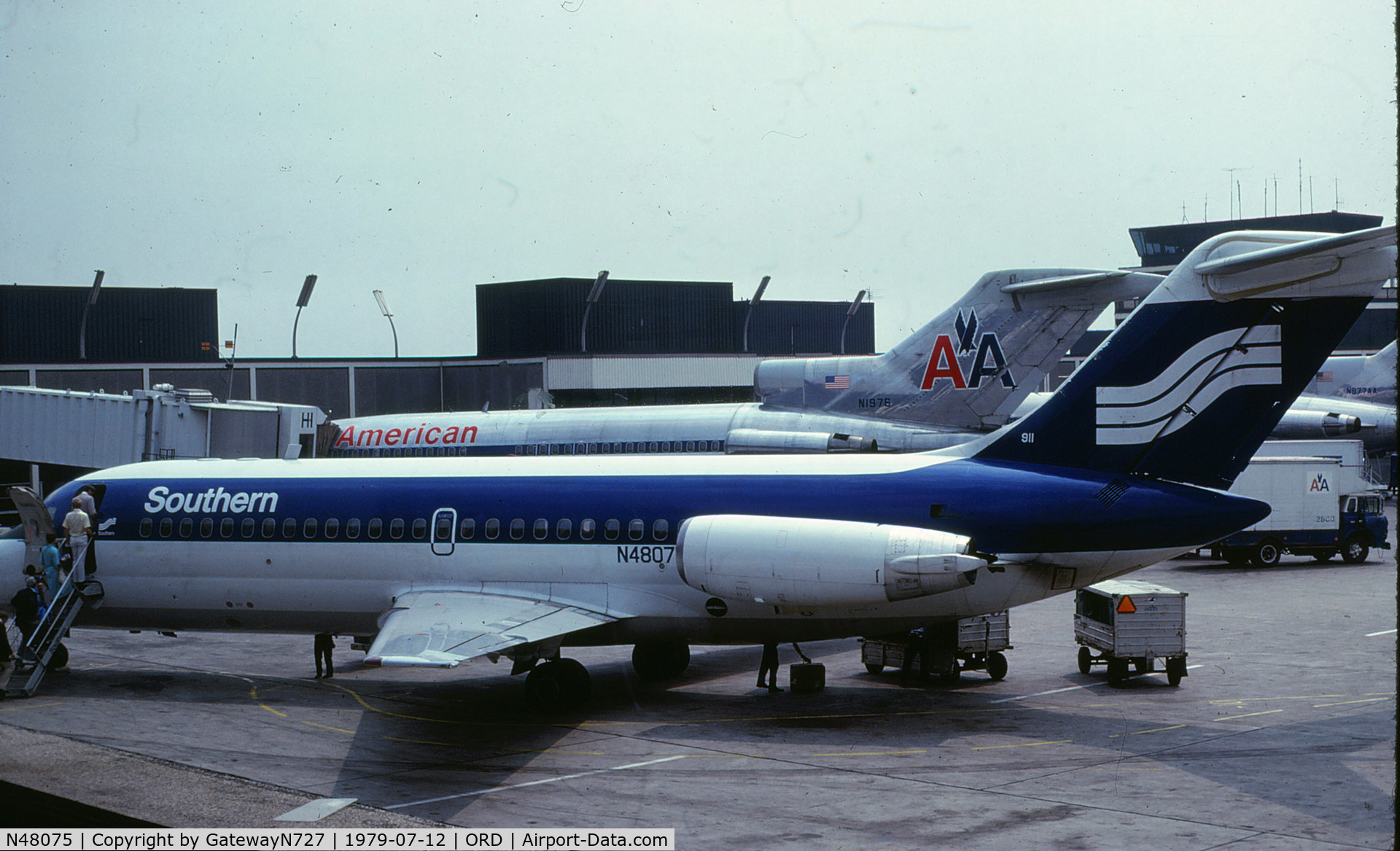 N48075, 1966 Douglas DC-9-15 C/N 45723, Originally delivered to KLM. Flew briefly for BMA in the late 1970s, scrapped in TX in 1992.