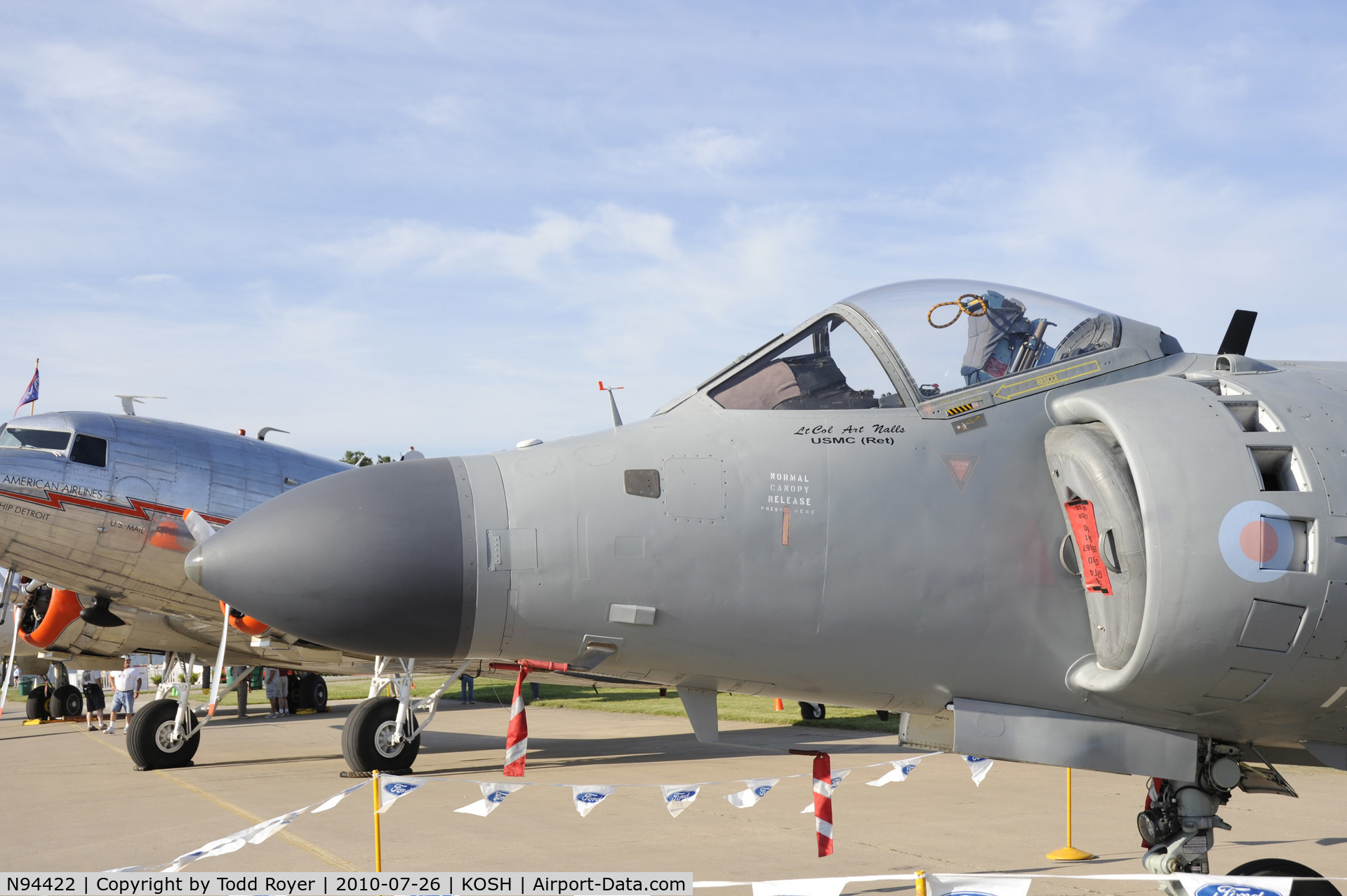 N94422, 1979 British Aerospace Sea Harrier F/A.2 C/N 41H-912002/DB2, EAA AIRVENTURE 2010