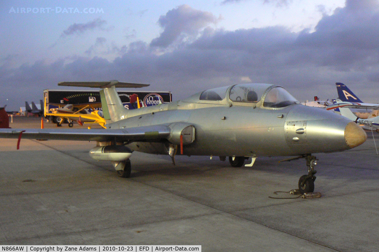 N866AW, 1972 Aero L-29 Delfin C/N 294685, At the 2010 Wings Over Houston Airshow