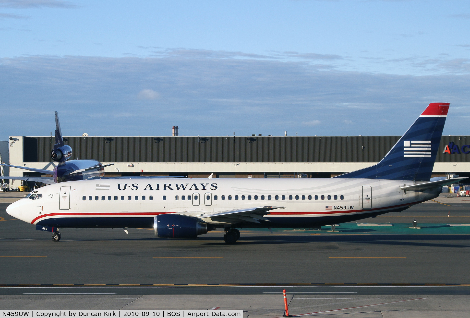 N459UW, 1991 Boeing 737-4B7 C/N 25023, Not even 7:30am and the photography is good!