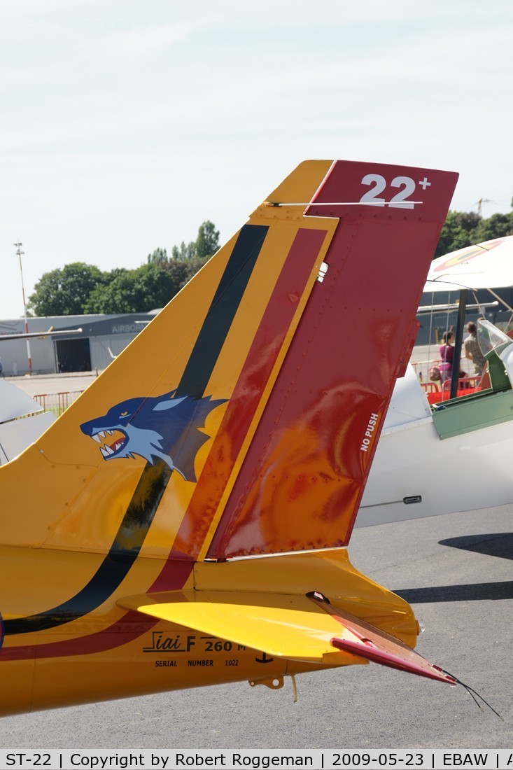 ST-22, SIAI-Marchetti SF-260M C/N 10-22, Fly in Antwerp 23-05-2009.Belgian Air Force.