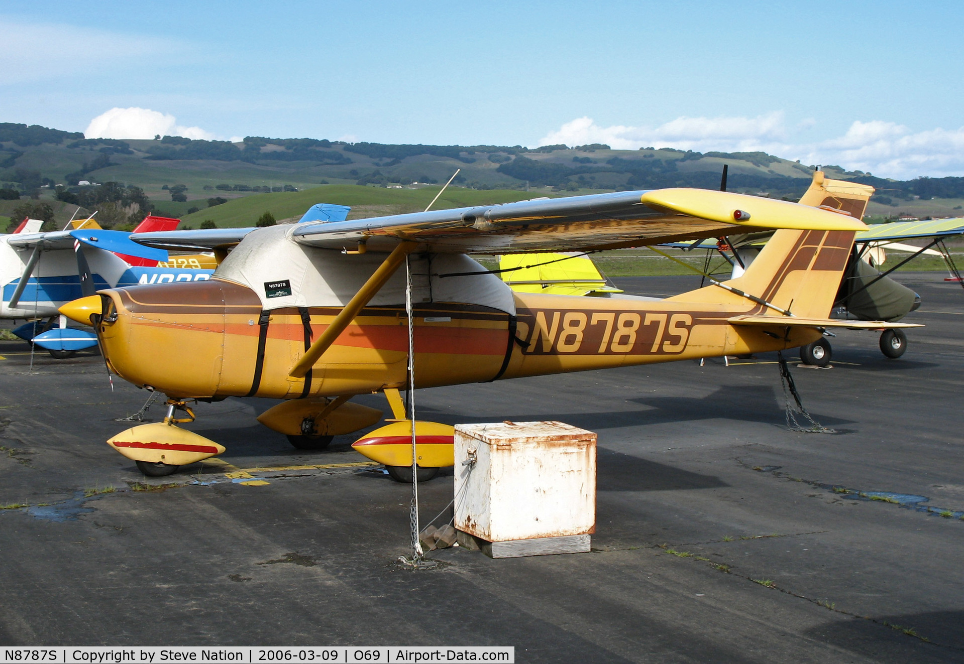 N8787S, 1965 Cessna 150F C/N 15062087, Colorful 1965 Cessna 150F @ Petaluma, CA
