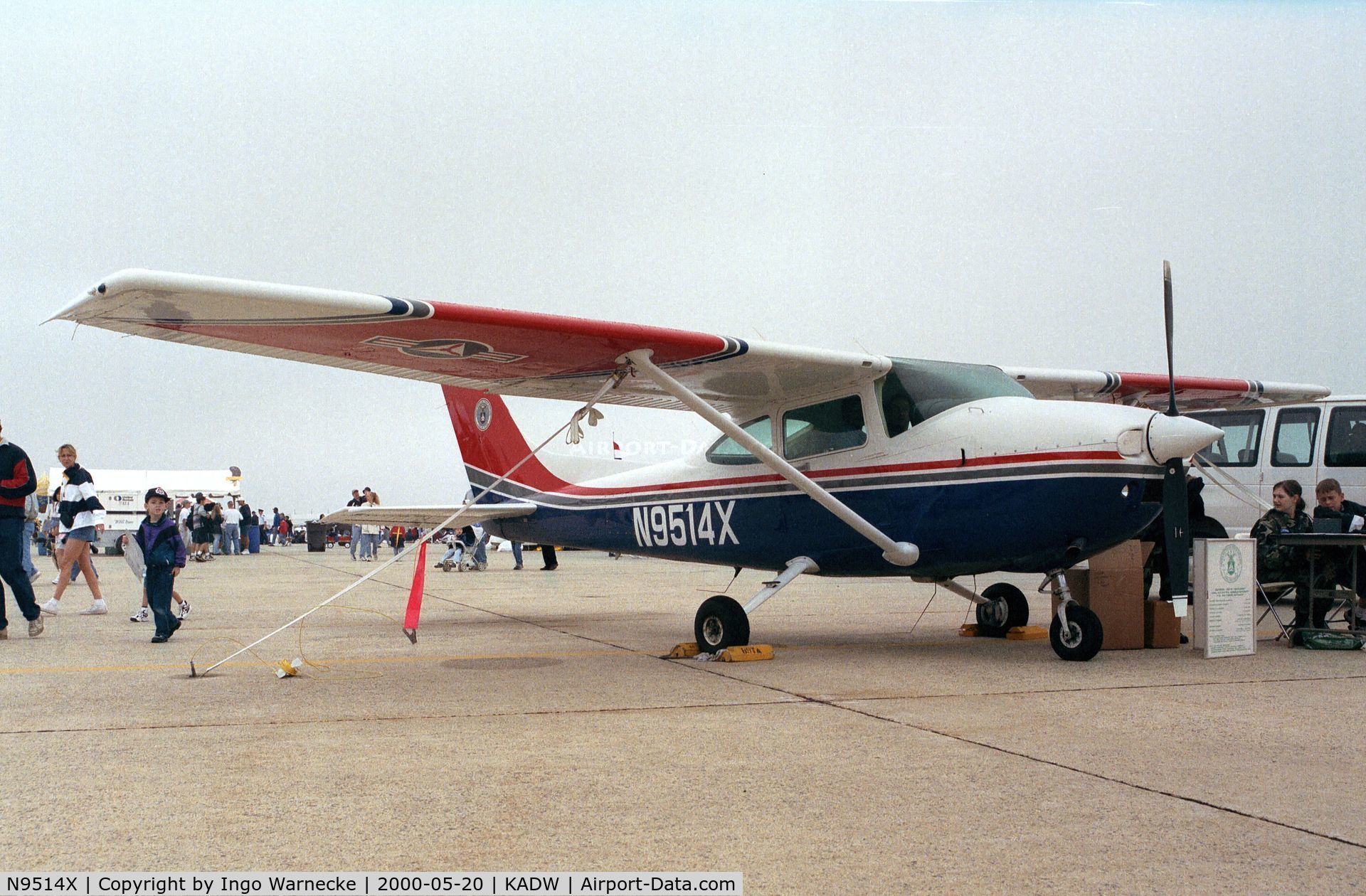 N9514X, Cessna 182R Skylane C/N 18268542, Cessna 182R Skylane at Andrews AFB during Armed Forces Day 2000