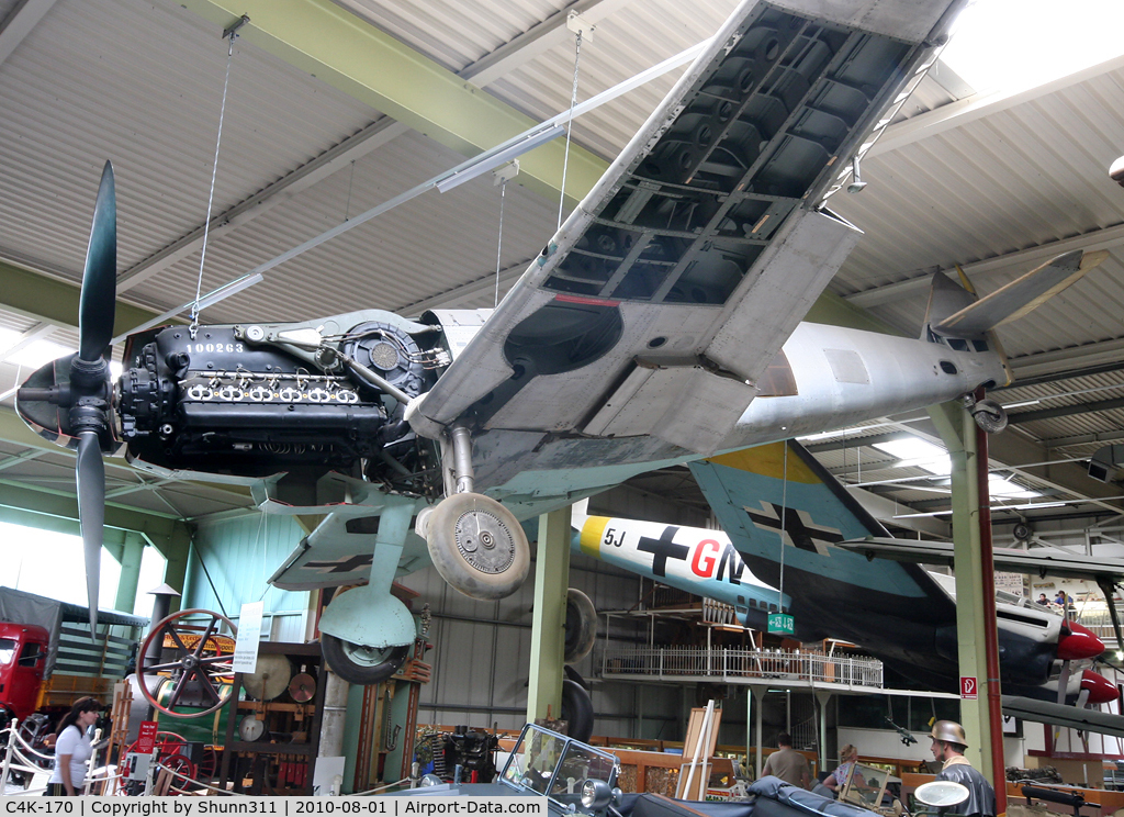 C4K-170, 1966 Hispano HA-1112-M1L Buchon C/N 228, S/n 228 - HA1112M1L preserved inside Sinsheim Museum... left side...