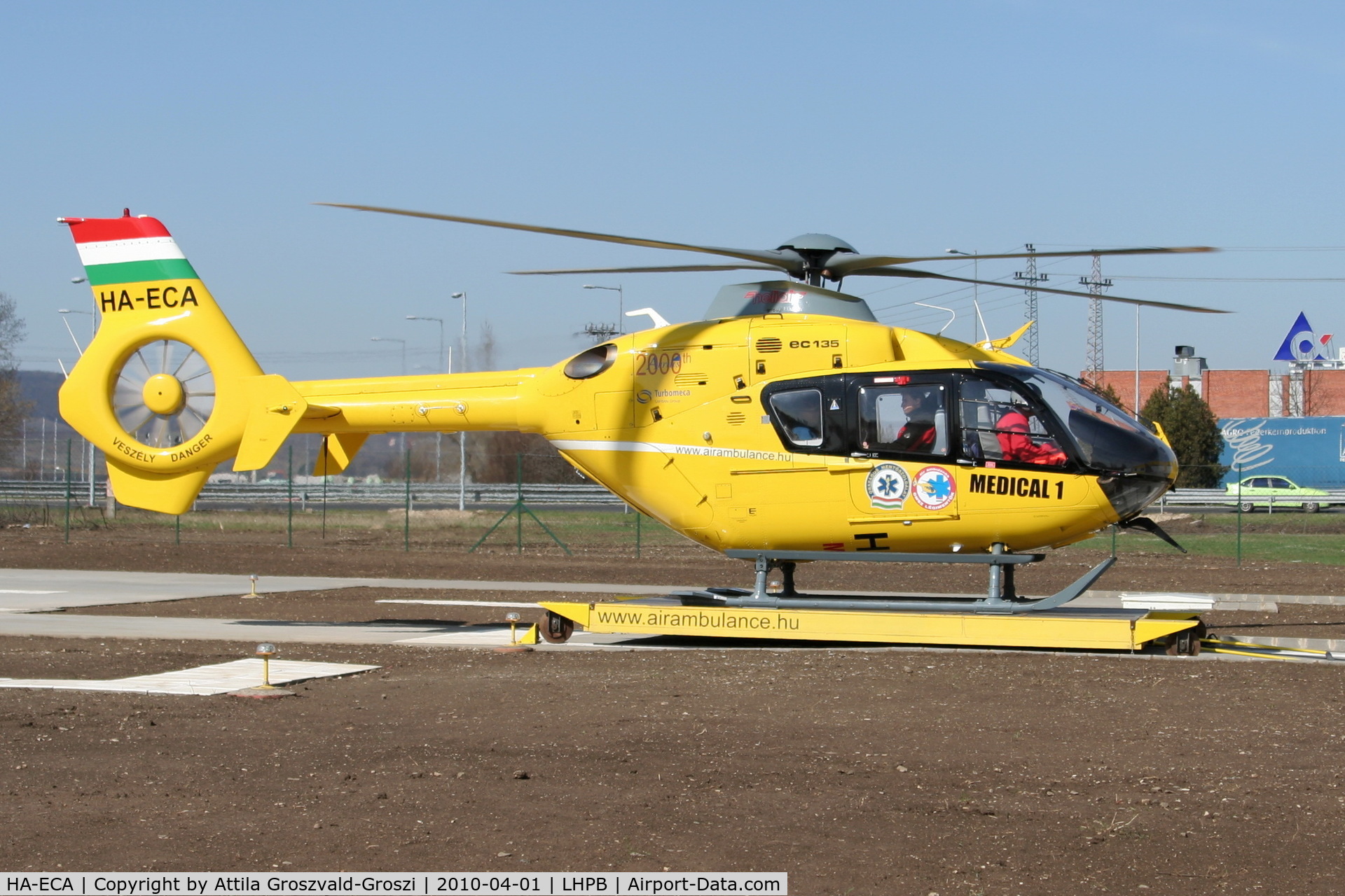 HA-ECA, 2006 Eurocopter EC-135T-2 C/N 0500, Budaörs No.1 Air Ambulance base