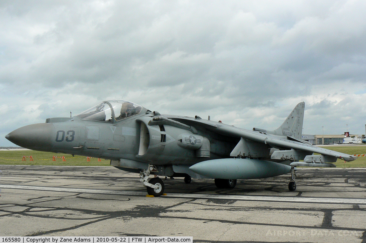165580, Boeing AV-8B+(R)-27-MC Harrier II Plus C/N B317, At the 2010 Cowtown Warbird Roundup - Meacham Field - Fort Worth, TX