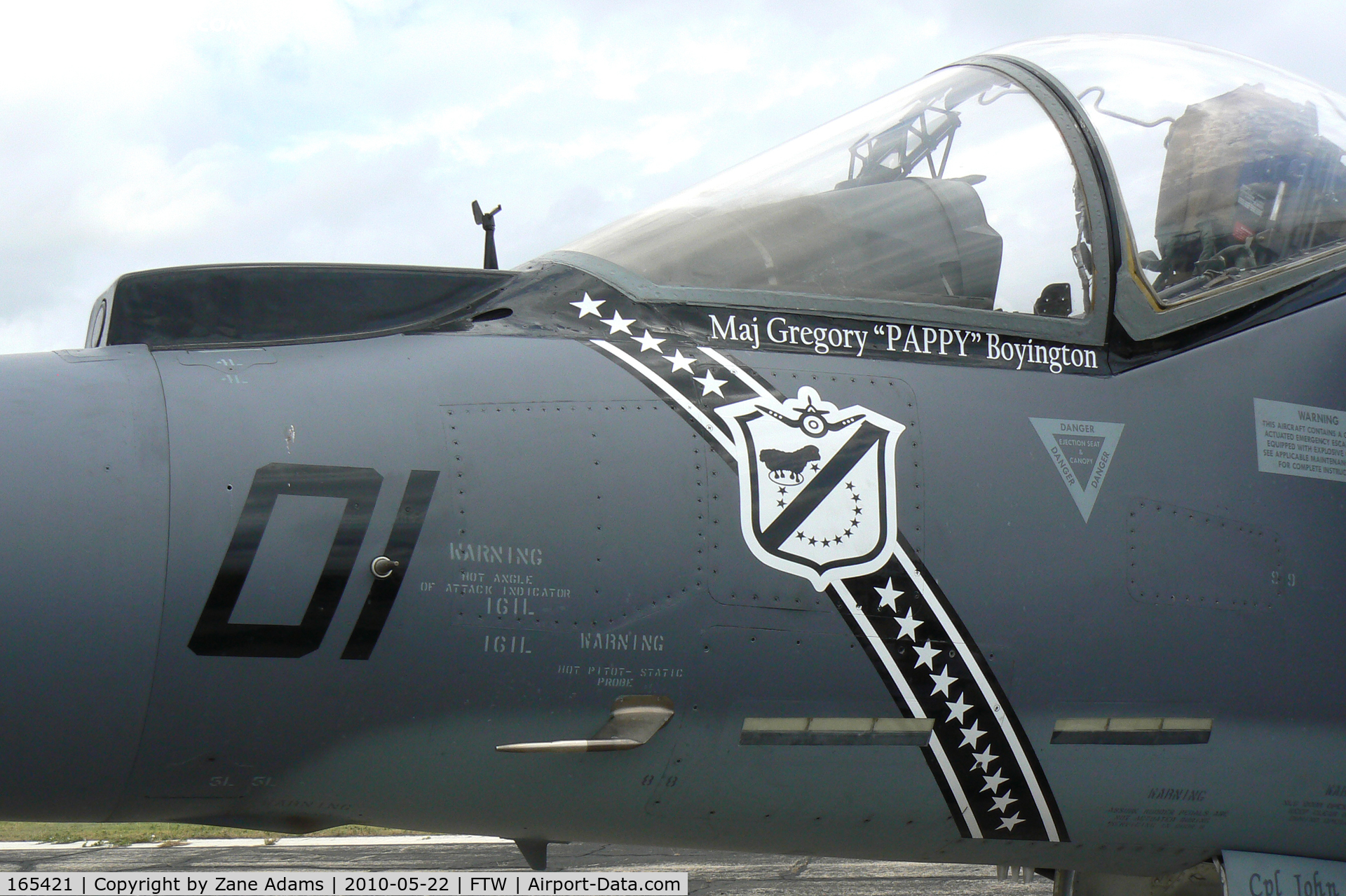 165421, Boeing AV-8B+(R)-27-MC Harrier II Plus C/N B293, At the 2010 Cowtown Warbird Roundup - Meacham Field - Fort Worth, TX