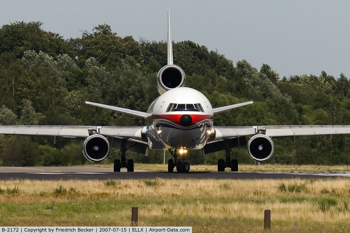 B-2172, 1992 McDonnell Douglas MD-11 C/N 48496, line up for departure