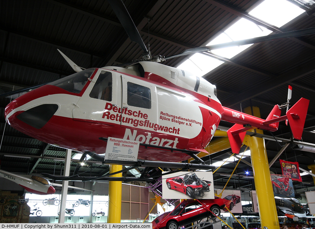 D-HMUF, Eurocopter-Kawasaki BK-117B-2 C/N 7105, Preserved MBB BK-117 @ Sinsheim Museum...