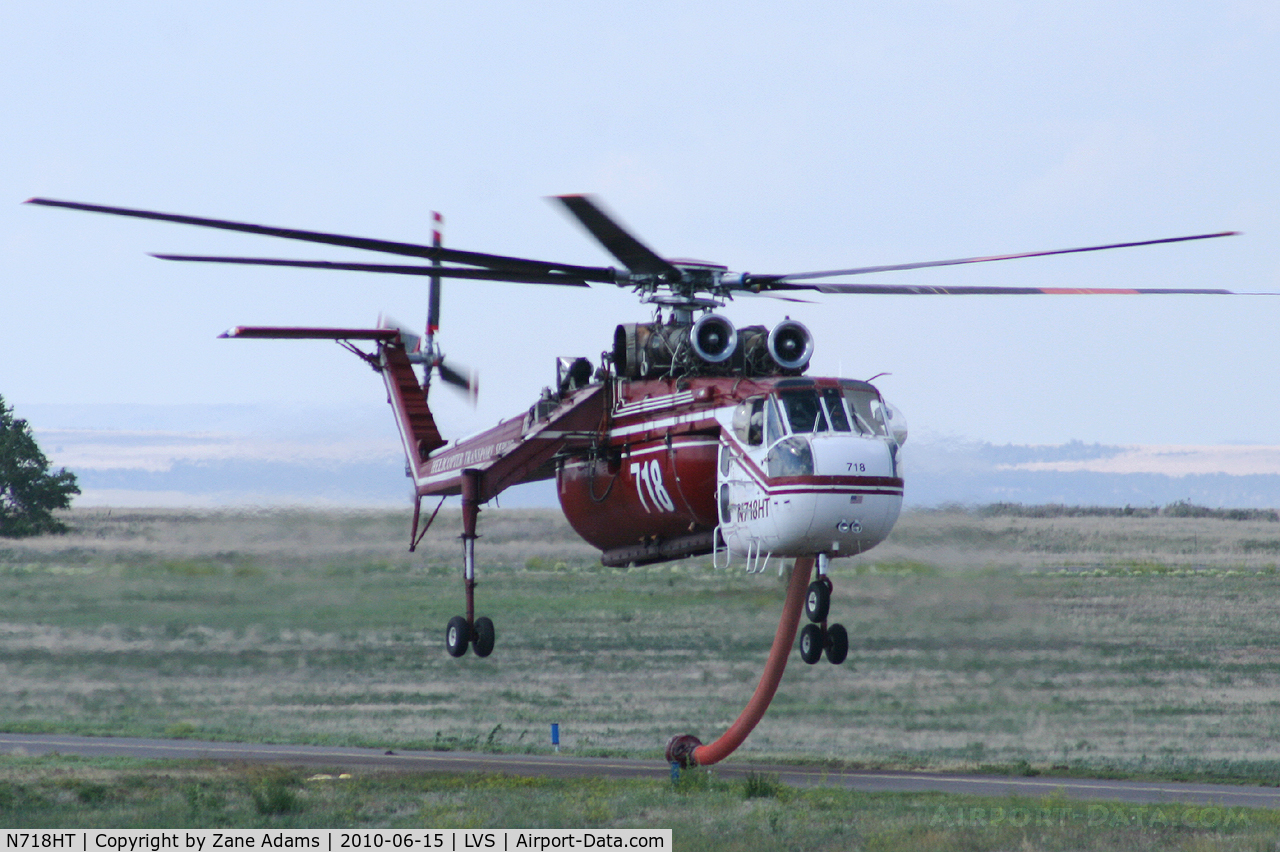 N718HT, 1969 Sikorsky CH-54B Tarhe C/N 64-074, At Las Vegas Municipal Airport, Las Vegas NM