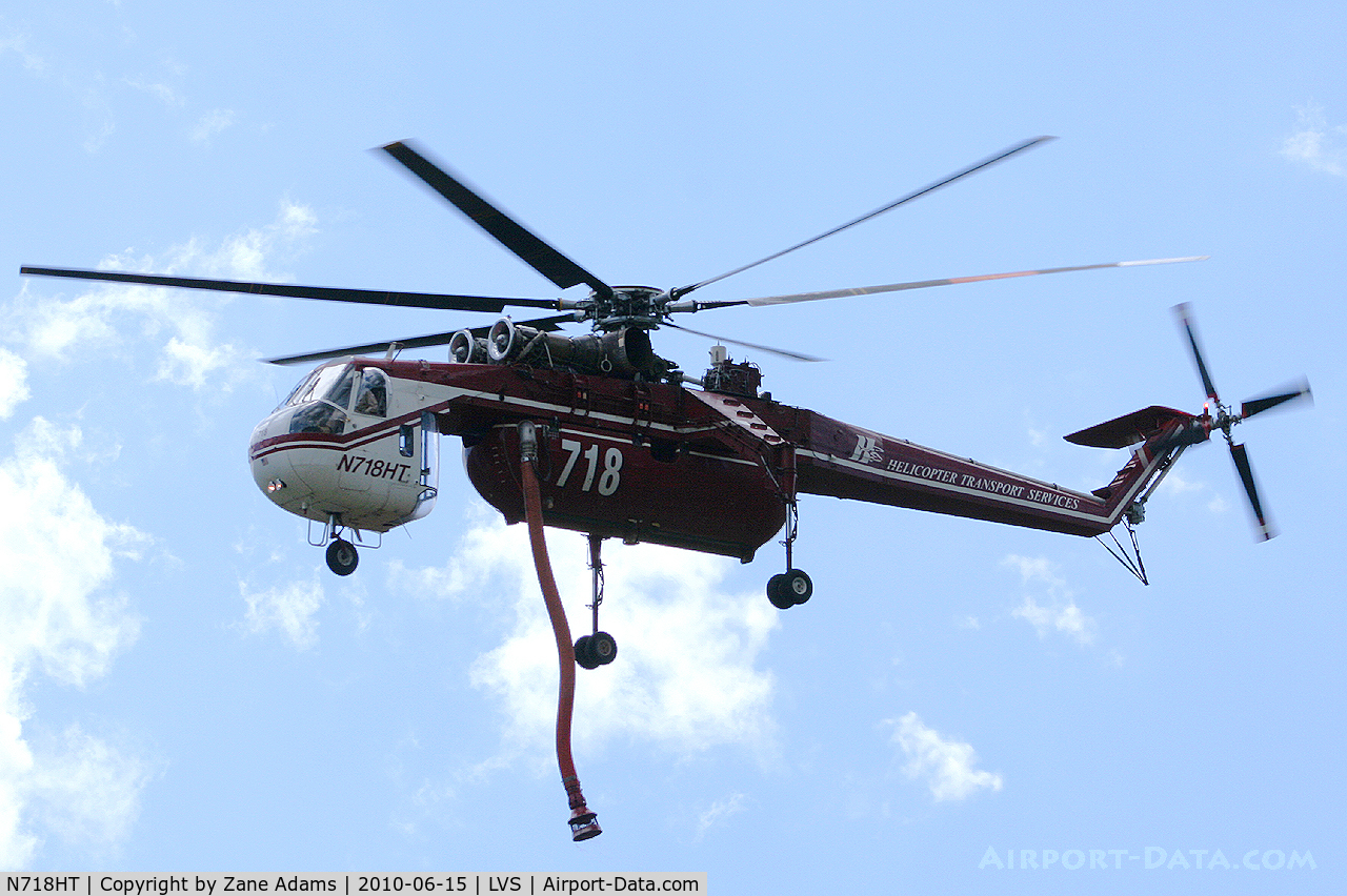 N718HT, 1969 Sikorsky CH-54B Tarhe C/N 64-074, HTS Skycrane working the Tecolote Fire near Las Vegas, NM