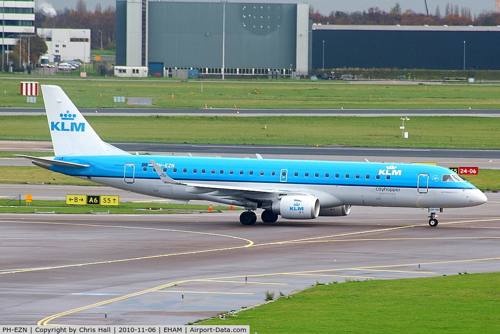 PH-EZN, 2010 Embraer 190LR (ERJ-190-100LR) C/N 19000342, KLM Cityhopper