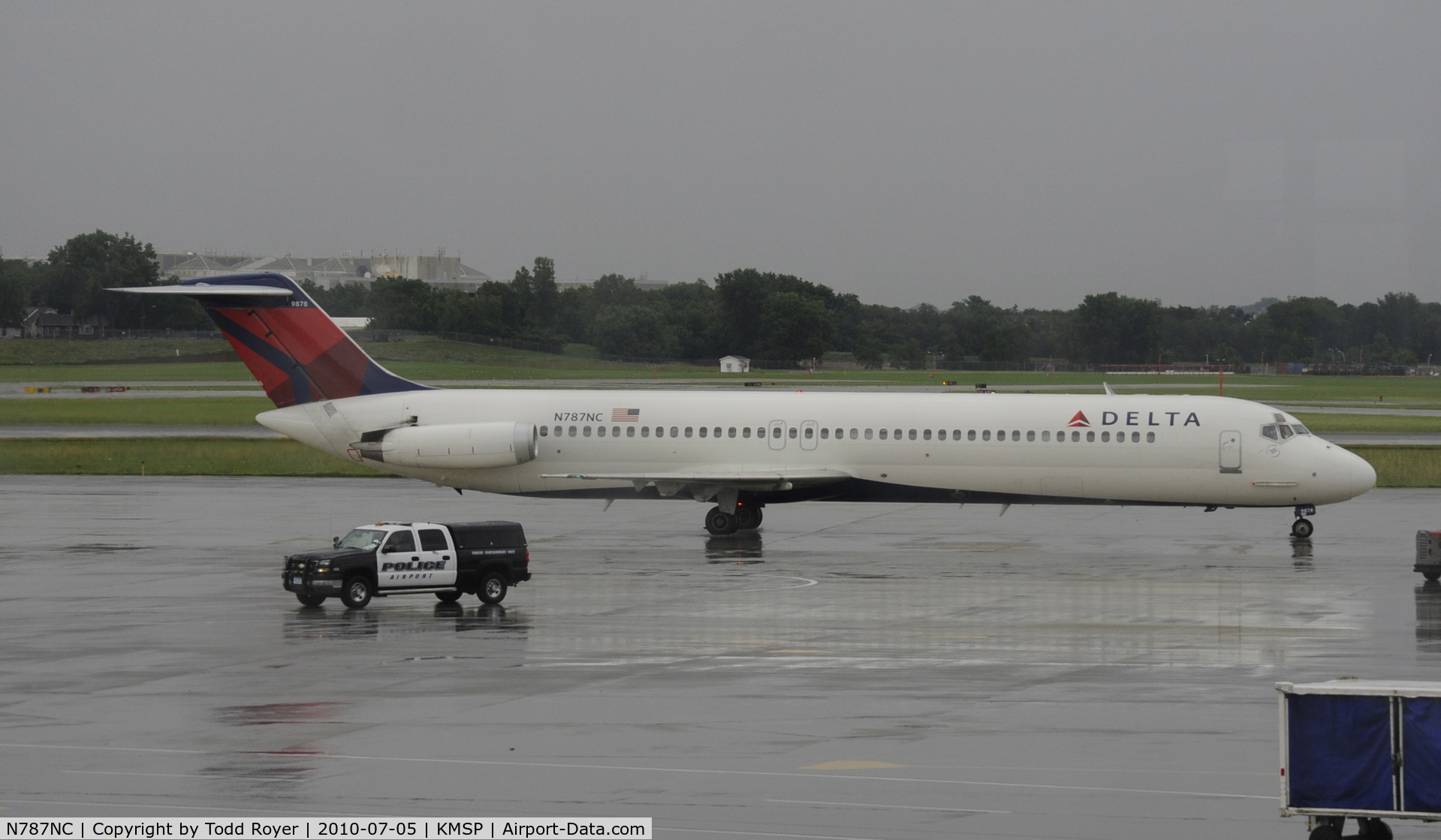 N787NC, 1980 McDonnell Douglas DC-9-51 C/N 48149, Stormy day at MSP