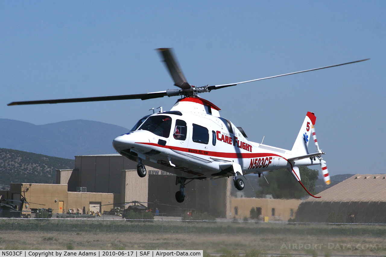 N503CF, Agusta A-109E C/N 11506, At Santa Fe Municipal Airport - Santa Fe, NM