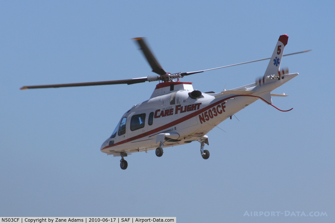 N503CF, Agusta A-109E C/N 11506, At Santa Fe Municipal Airport - Santa Fe, NM