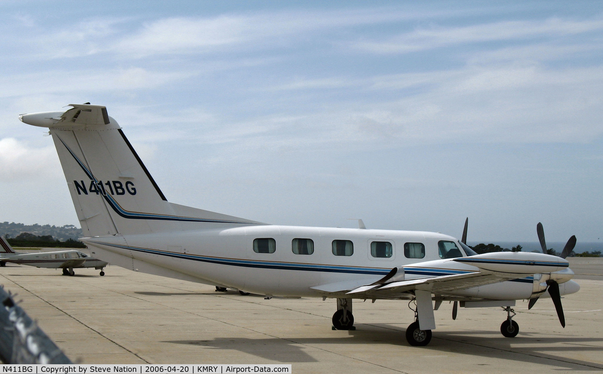 N411BG, 1984 Piper PA-42-1000 Cheyenne IV C/N 42-5527004, 1984 Piper PA-42-1000 @ Monterey Penisula Airport, CA