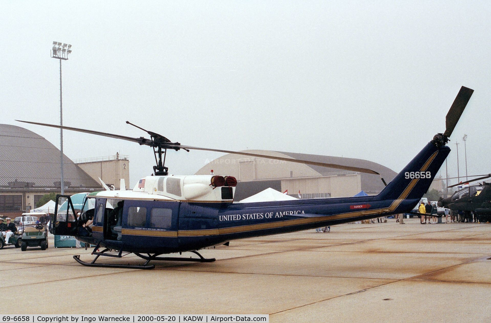 69-6658, 1969 Bell UH-1N Iroquois C/N 31064, Bell UH-1N Iroquois of the USAF at Andrews AFB during Armed Forces Day