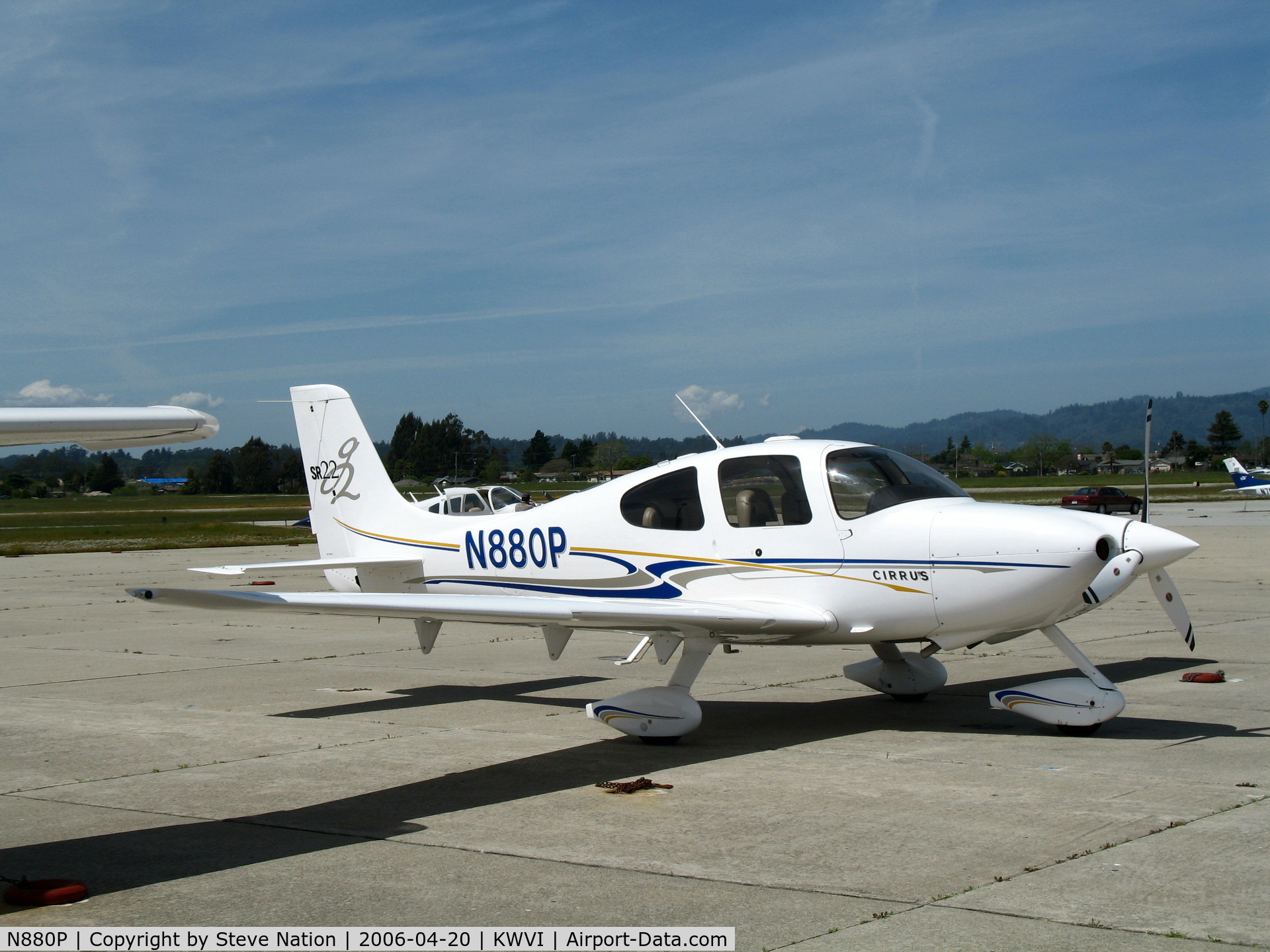N880P, 2004 Cirrus SR22 C/N 0929, 2004 Cirrus Design SR22 visits @ Watsonville, CA (canceled Sep 2, 2010; exported to Canada)