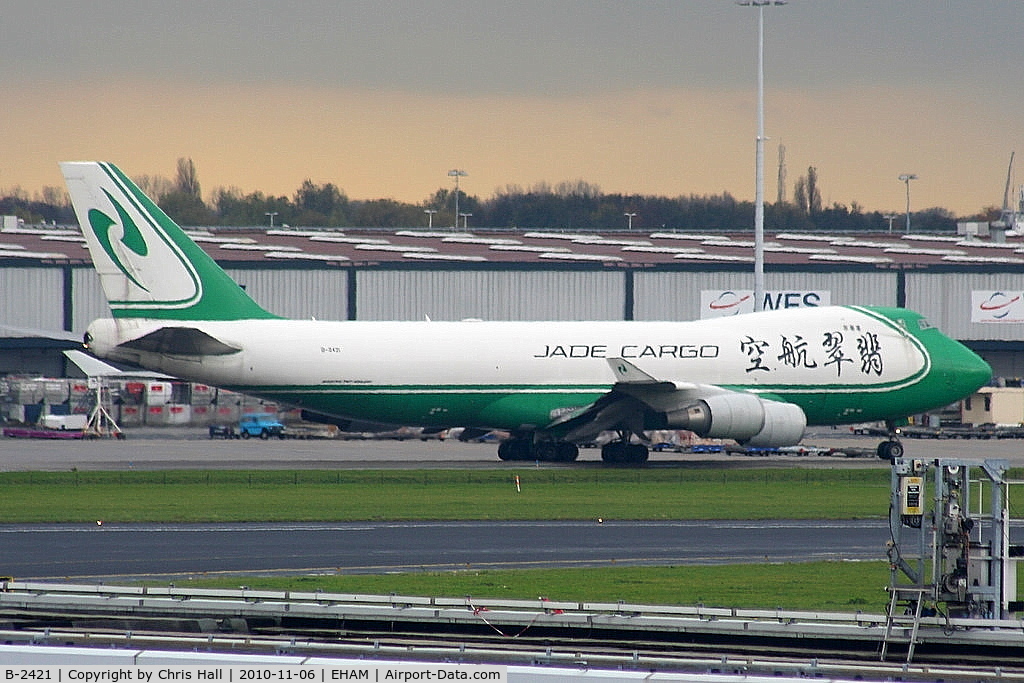 B-2421, 2007 Boeing 747-4EVF/ER/SCD C/N 35169, Jade Cargo International