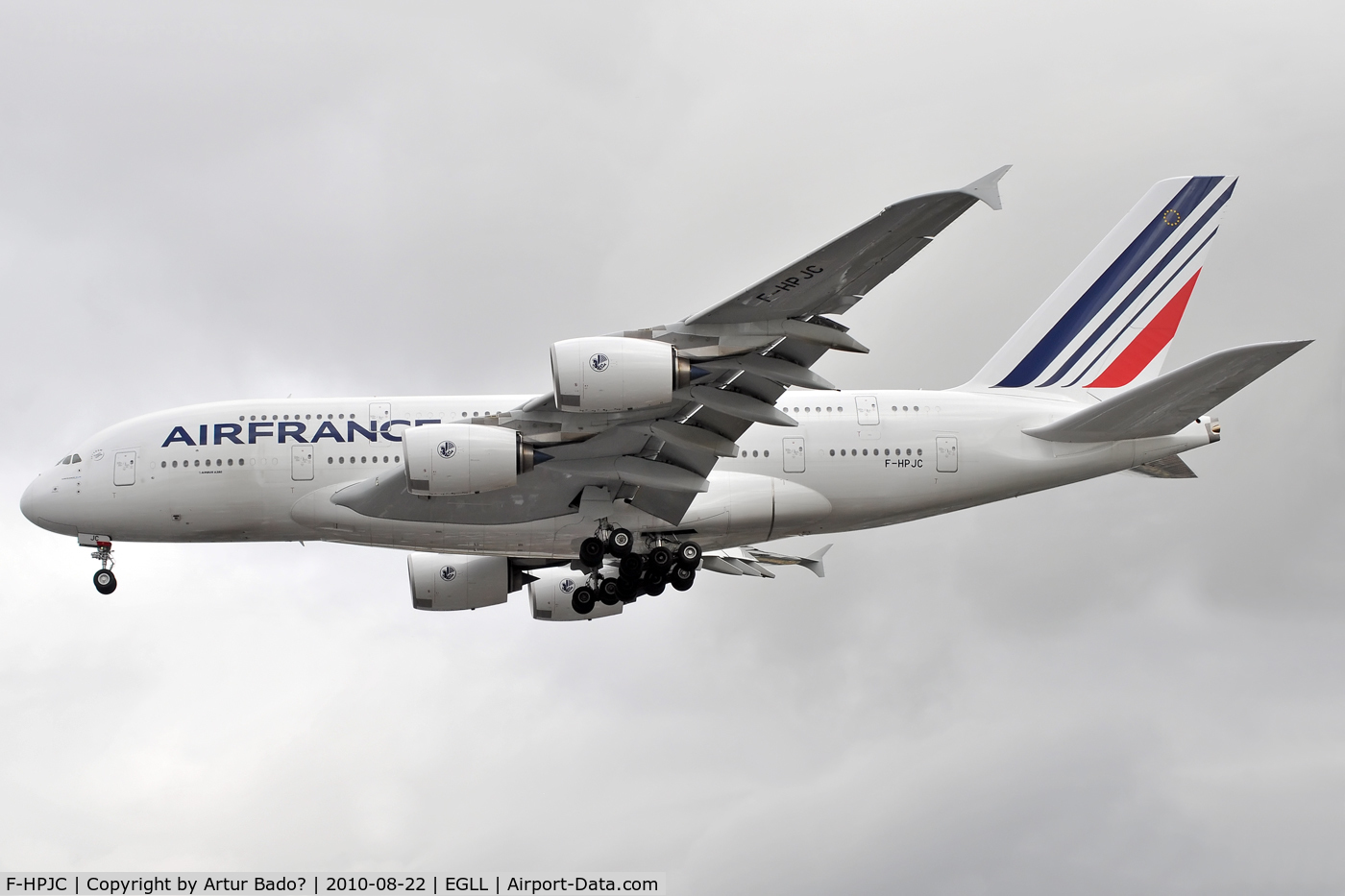 F-HPJC, 2009 Airbus A380-861 C/N 043, Air France