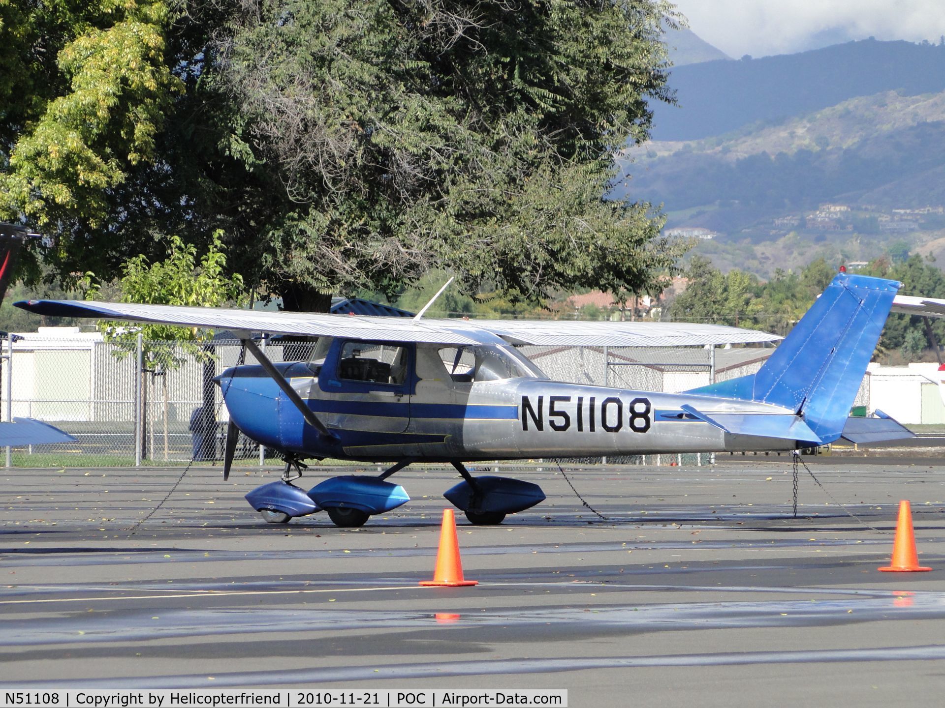 N51108, 1968 Cessna 150J C/N 15069772, Parked in trnsient parking area