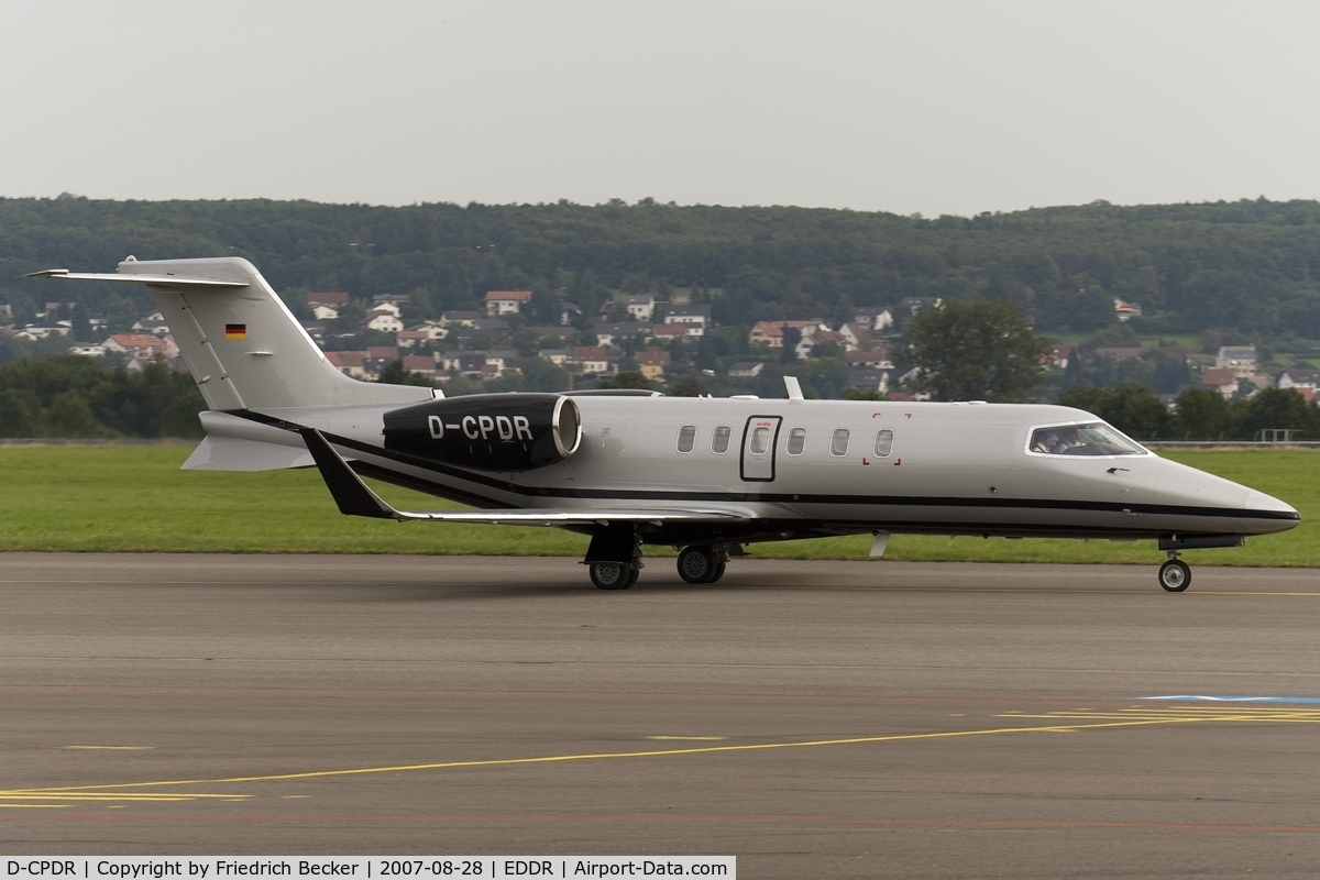 D-CPDR, 2007 Learjet 40 C/N 45-2080, taxying to the active