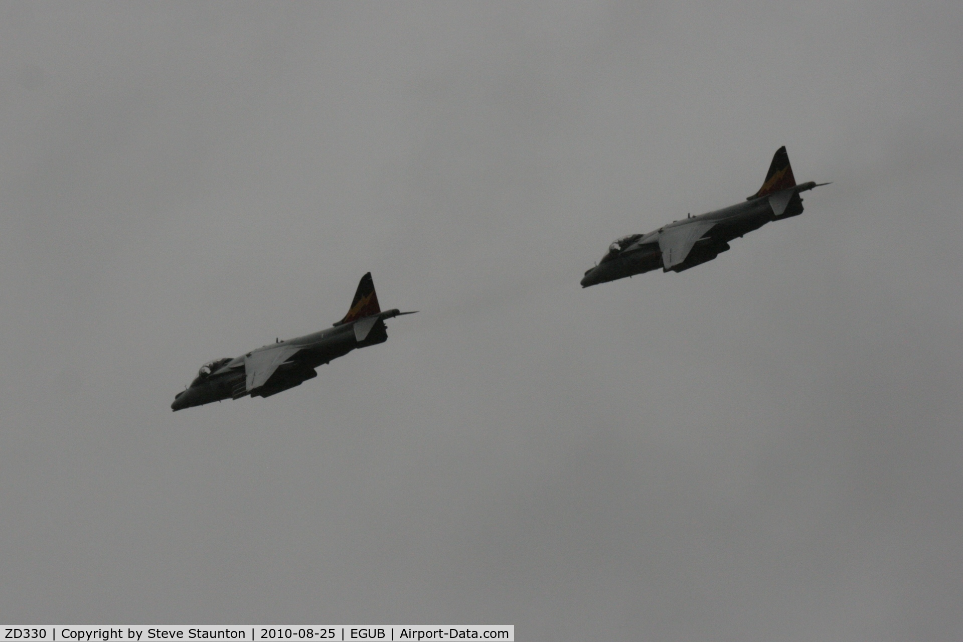 ZD330, British Aerospace Harrier GR.7 C/N P11, Taken at RAF Benson Families Day (in the pouring rain) August 2010.