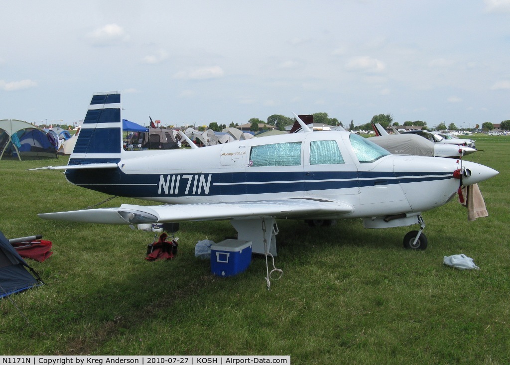 N1171N, Mooney M20J 201 C/N 24-1629, EAA AirVenture 2010
