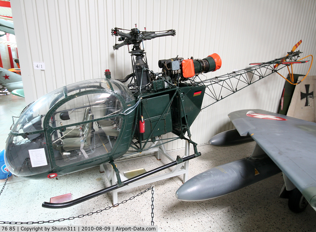 76 85, Aérospatiale SA-315B Lama C/N 1779/C427, S/n 1779/C427 - Preserved German Army Alouette 2 @ Hermeskeil Museum