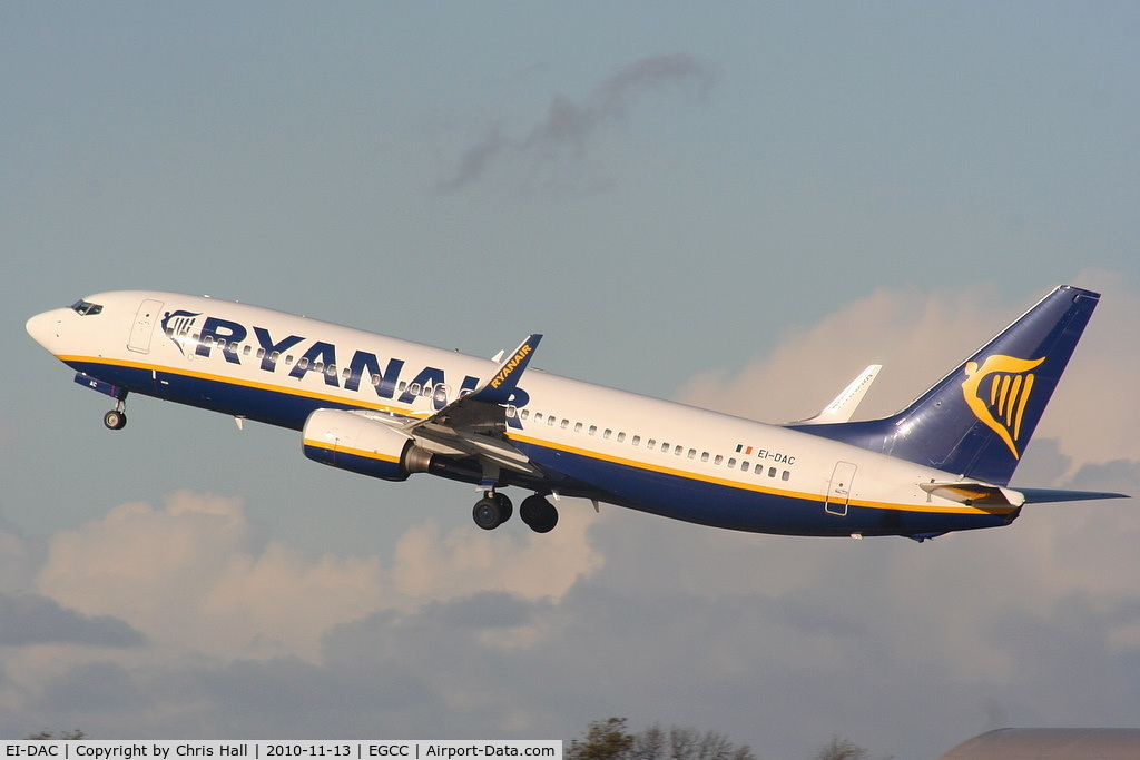 EI-DAC, 2002 Boeing 737-8AS C/N 29938, Ryanair B737 departing from RW23R