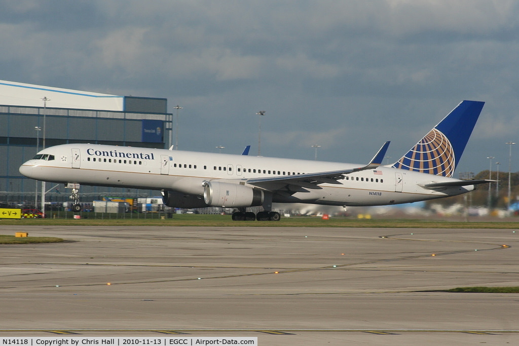 N14118, 1997 Boeing 757-224 C/N 27560, Continental Airlines B757 departing from RW23R