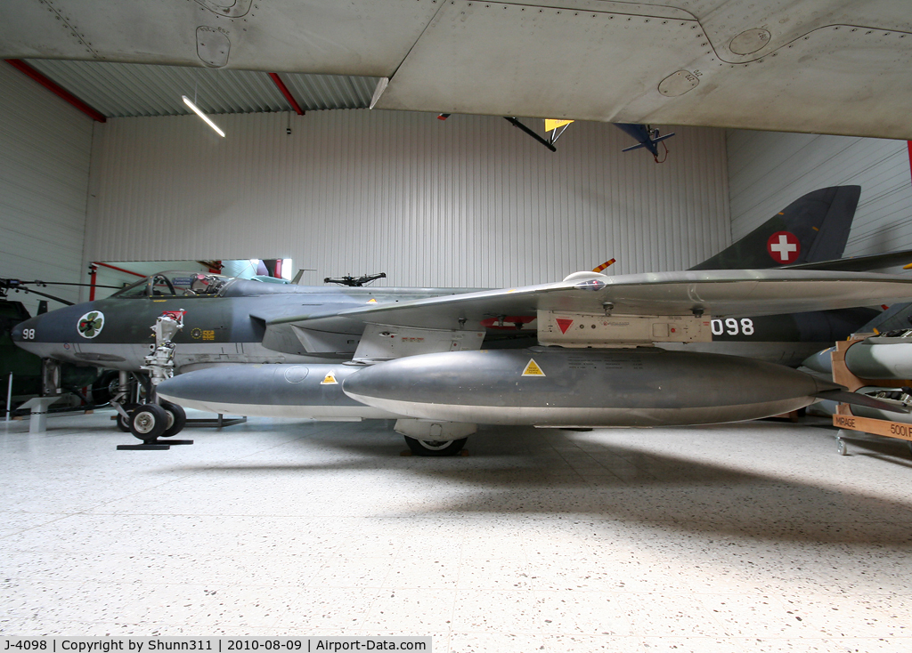 J-4098, Hawker Hunter F.58 C/N 41H-497465, Preserved @ Hermeskeil Museum...