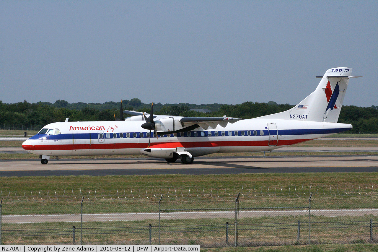 N270AT, 1991 ATR 72-212 C/N 270, American Eagle at DFW Airport