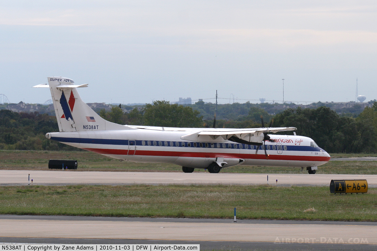 N538AT, 1997 ATR 72-212A C/N 538, American Eagle at DFW