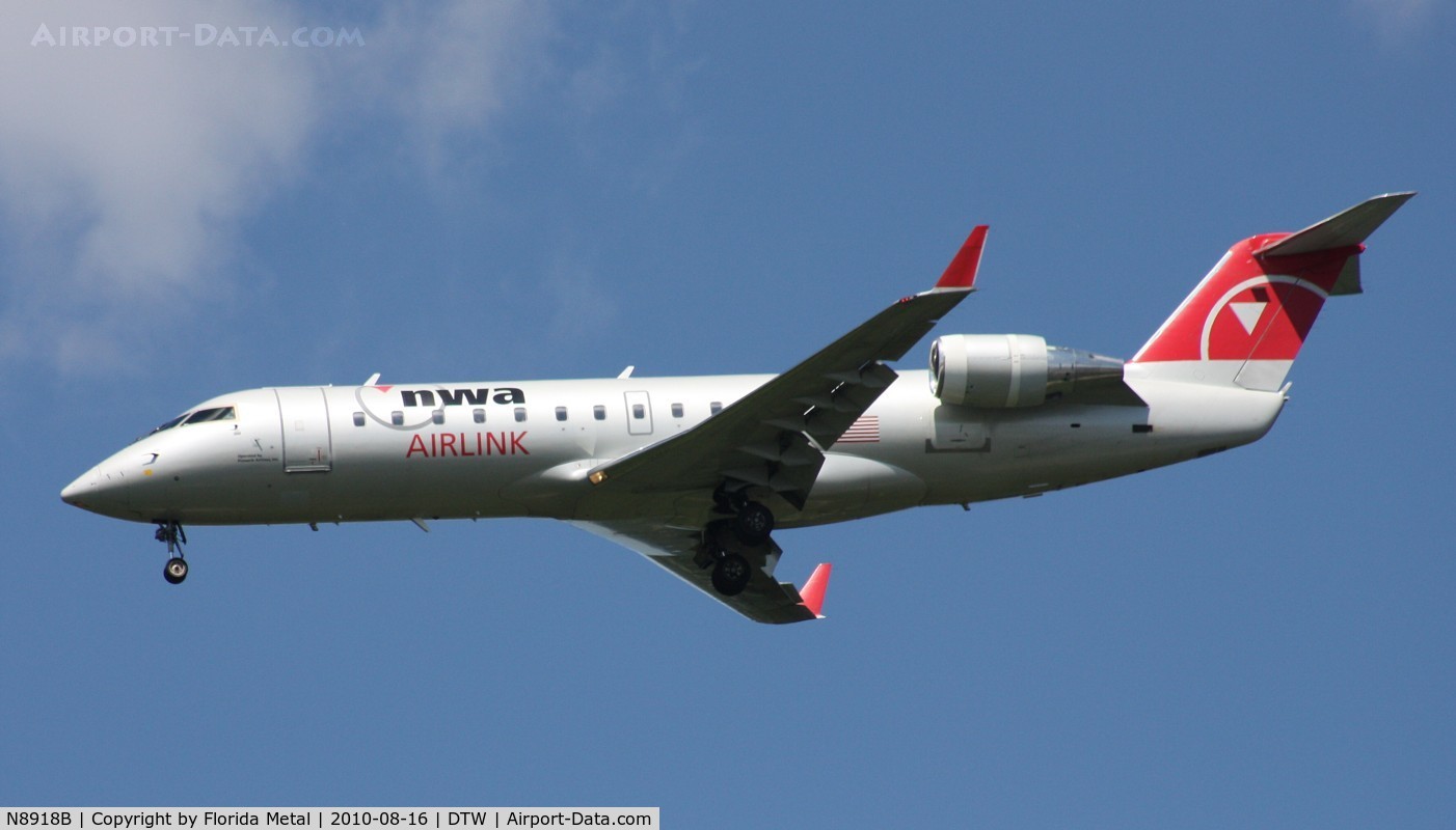 N8918B, 2004 Bombardier CRJ-200 (CL-600-2B19) C/N 7918, Airlink CRJ
