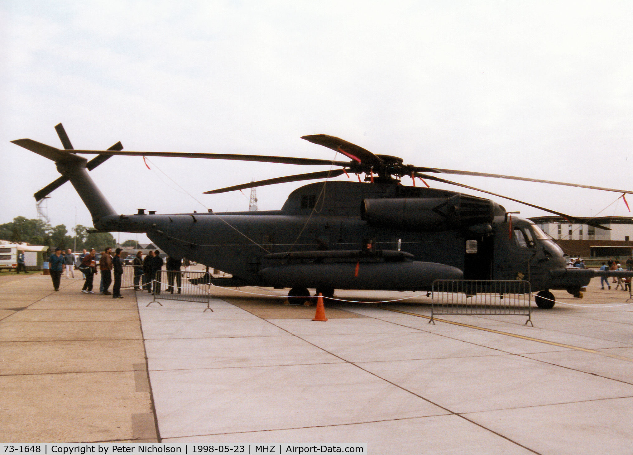 73-1648, 1973 Sikorsky MH-53J Pave Low III C/N 65-386, Pave Low III MH-53J of 21st Special Operations Squadron of the 352nd Special Operations Group on display at the 1998 RAF Mildenhall Air Fete.