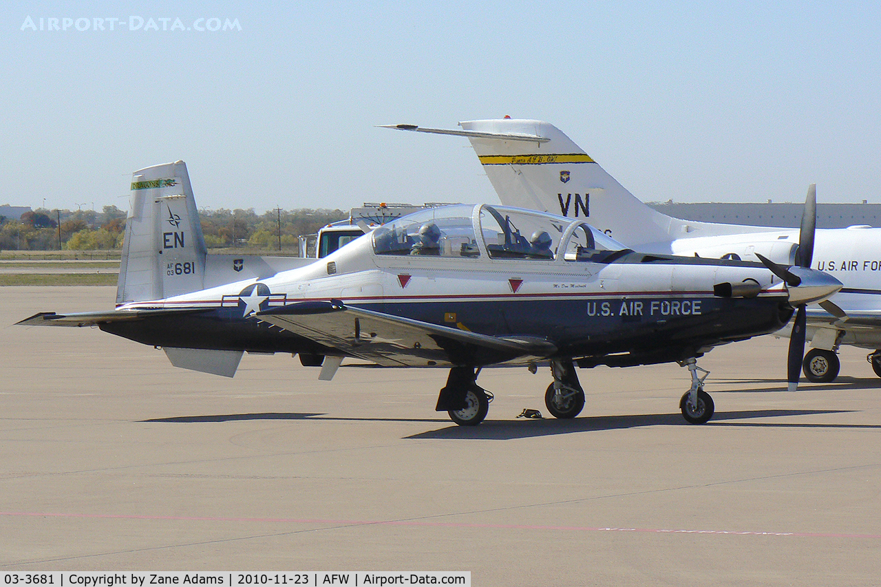 03-3681, 2003 Raytheon T-6A Texan II C/N PT-227, At Alliance Airport - Fort Worth, TX
