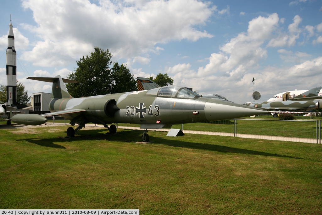 20 43, Lockheed F-104G Starfighter C/N 683-2050, Preserved @ Hermeskeil Museum