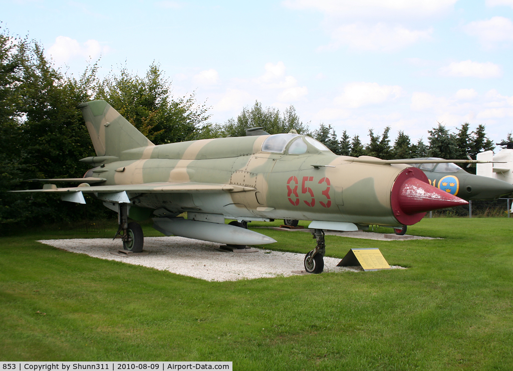 853, Mikoyan-Gurevich MiG-21Bis C/N 75058015, Preserved @ Hermeskeil Museum